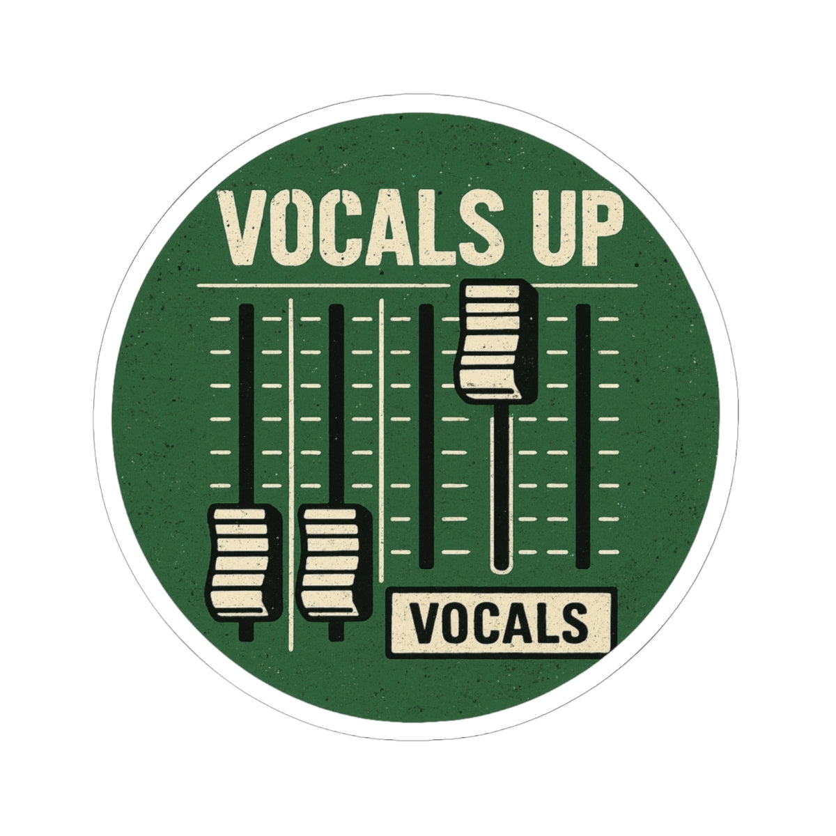 Vocals Up Sticker